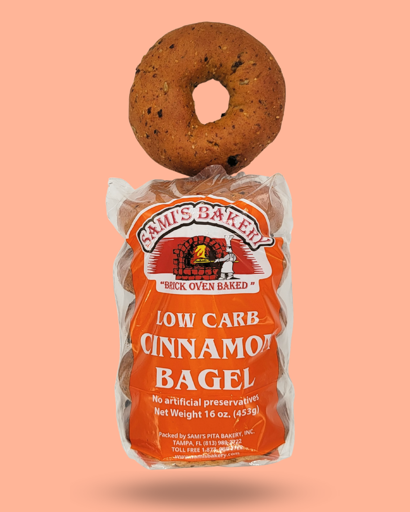 Low Carb Cinnamon Bagel Sami's Bakery