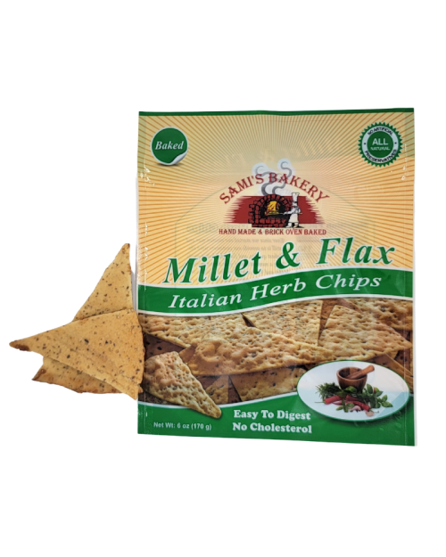 Millet & Flax Plain Chips Sami's Bakery