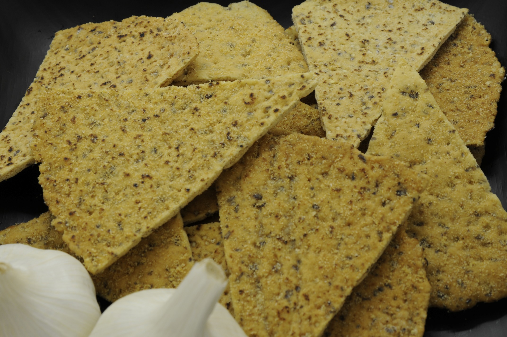 Millet and Flax Garlic Chips Sami's Bakery