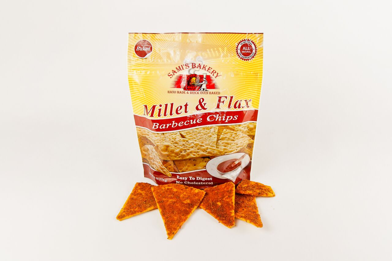 Millet and Flax Barbecue Chips Sami’s Bakery