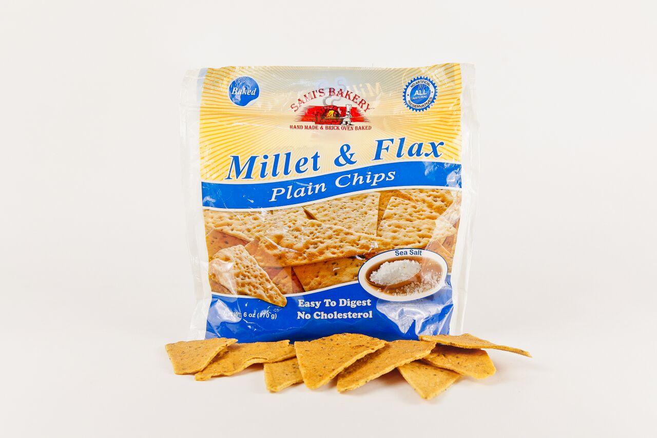 Millet & Flax Plain Chips Sami's Bakery
