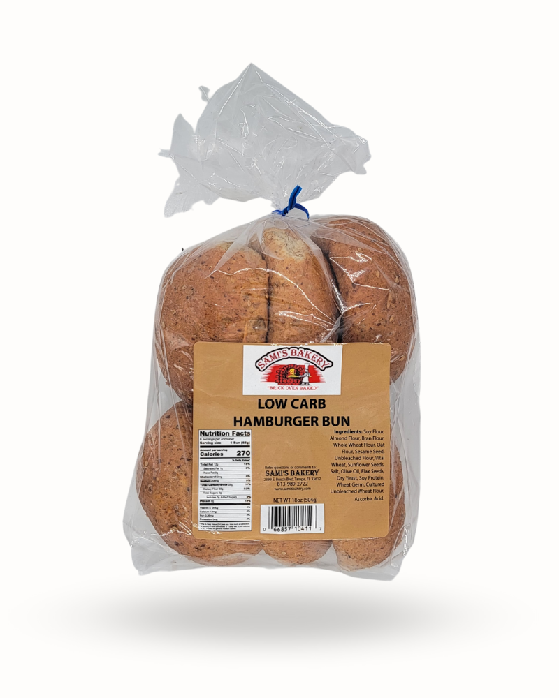 Low Carb Hamburger Bun Sami's Bakery