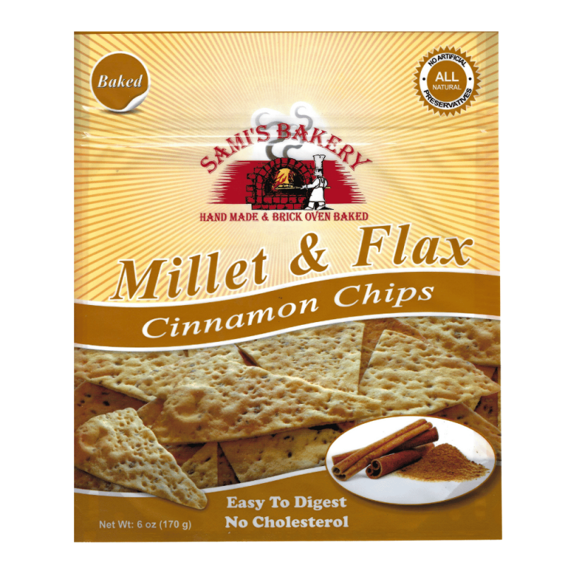 Millet and Flax Cinnamon Chips Sami's Bakery